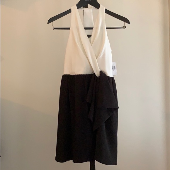 NWT Cynthia Steffe Black and Ivory Cocktail Dress - Picture 6 of 7